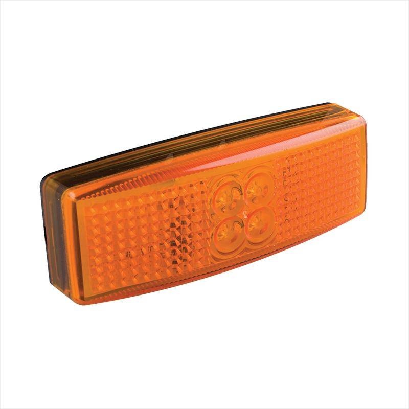 Rechteckige Seitenmarkierungsleuchte - orange/gelbe Markierungsleuchte -  LED - Anhängershop
