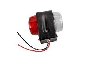 Begrenzungsleuchte rot/weiß LED 12-24v - Anhängershop