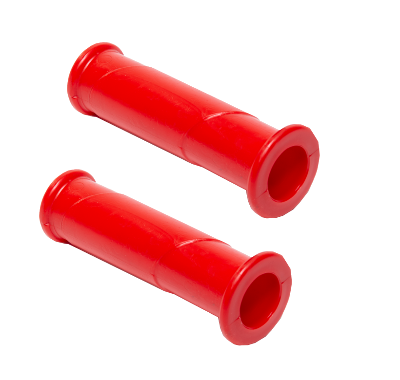 Schubkarrengriffe rot - Durchmesser ca. 30 mm - Satz mit 2 Stück