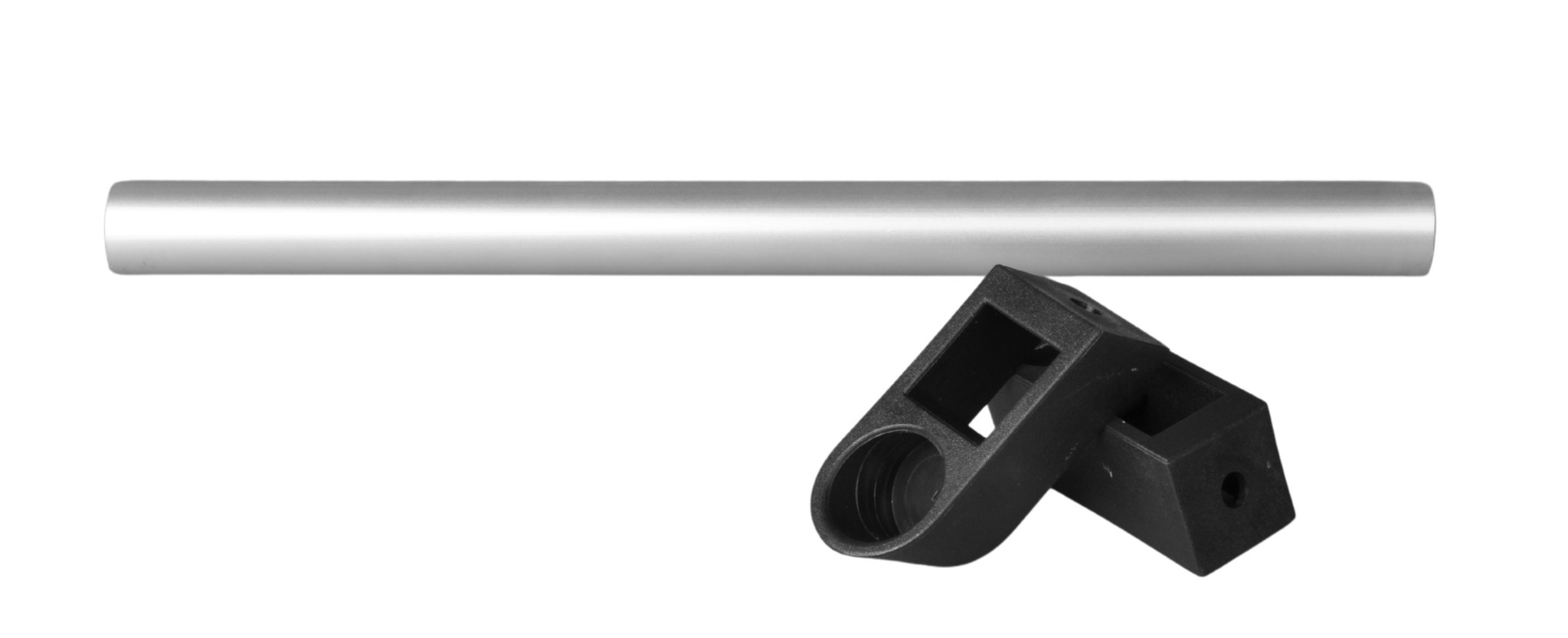 Handgriff Aluminium 300x20 mm - silber/schwarz