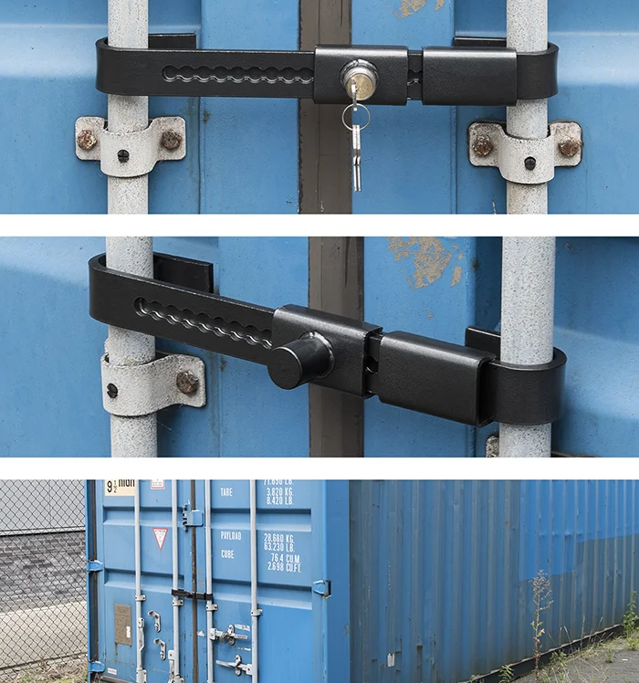 Containerschloss geeignet für LKW und Container - verstellbar 22 bis 43 cm - gehärteter Stahl