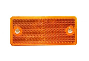 10 x Reflektor Rückstrahler rechteckig orange 57x40mm PKW Anhänger  selbstklebend kaufen bei