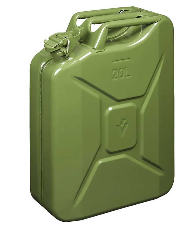 Metallkanister - 20 Liter - perfekt für die Lagerung von Kraftstoff -  Anhängershop