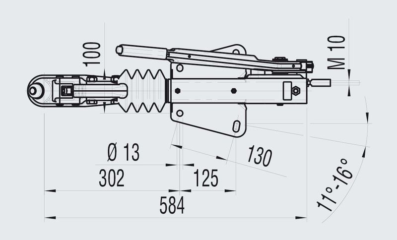 AL-KO Auflaufbremse 90 S/3 - 1000 kg maximale Anhängelast - V-Deichselanschluss