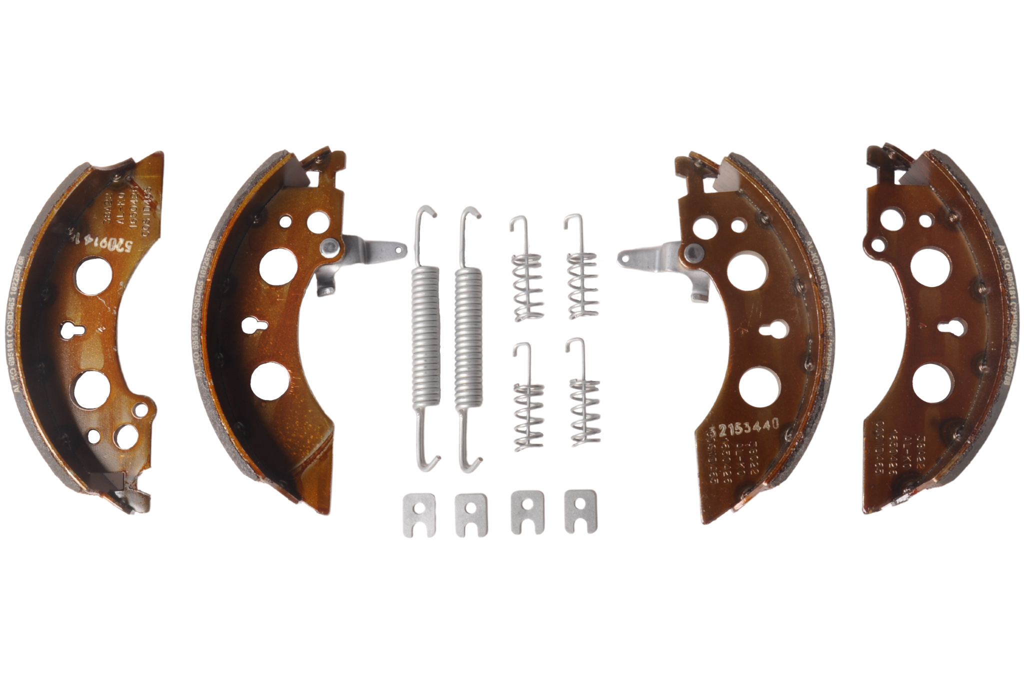 Original AL-KO Bremsbelag - 200x50 - Bremstyp 2051 - AAA Premium Satz