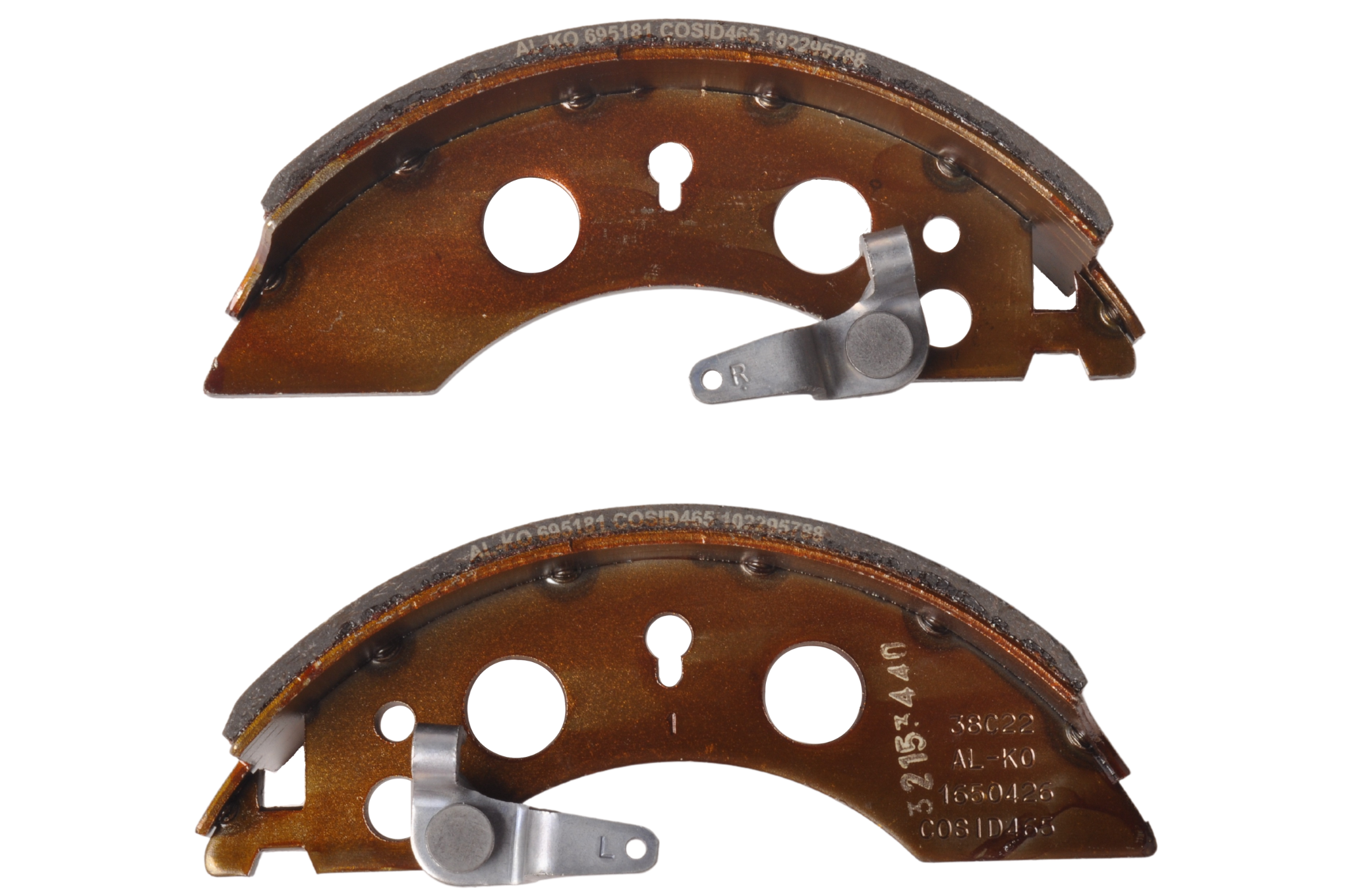 Original AL-KO Bremsbelag - 200x50 - Bremstyp 2051 - AAA Premium Satz