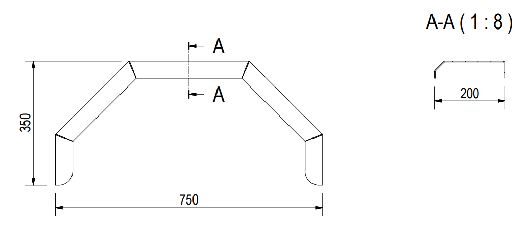 De Haan HMAQ 2075 - Aluminium-Riffelblechflügel