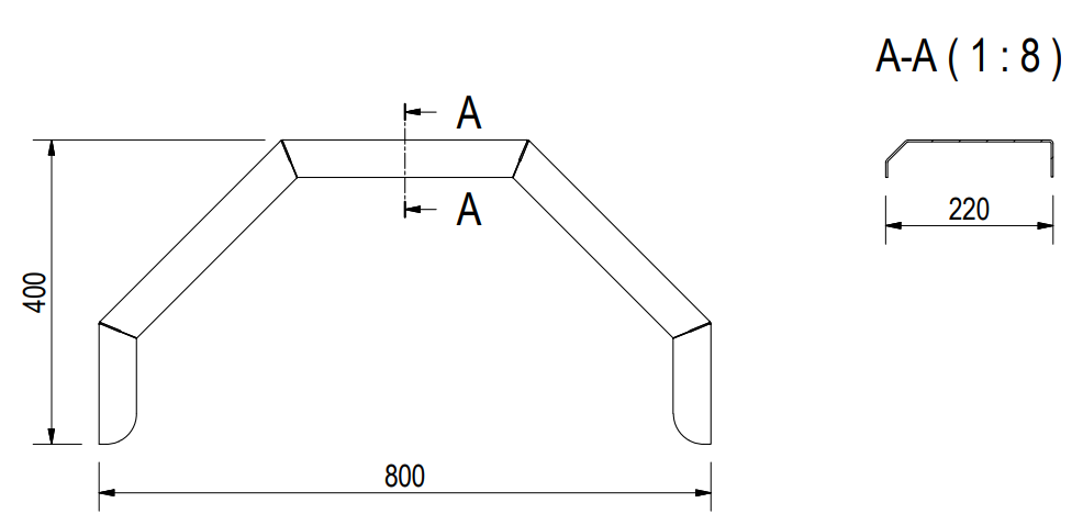 De Haan HMAQ 2280 - Aluminium-Riffelblechflügel