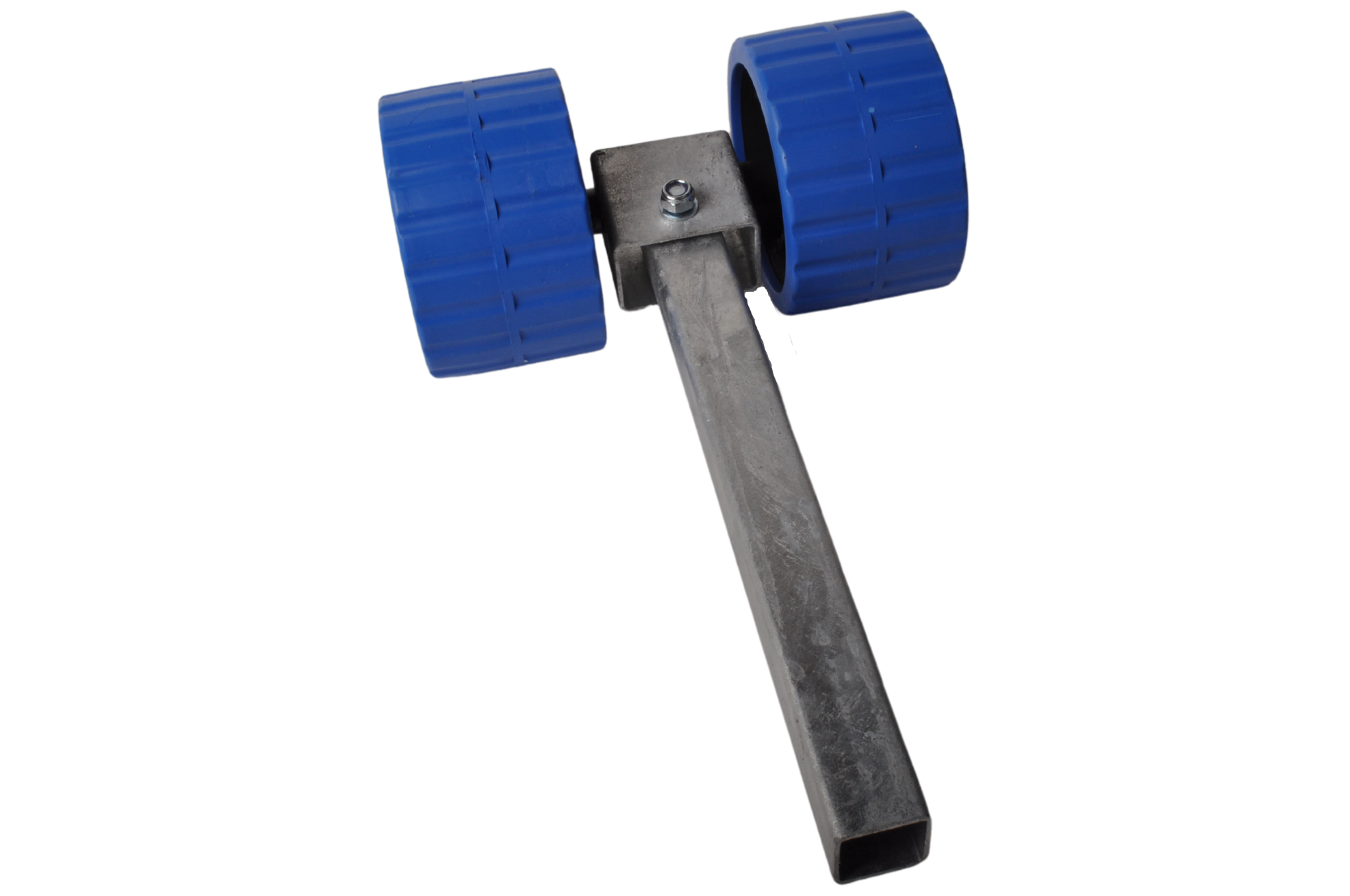 Höhenverstellbarer Bilgenrollensatz blau - 30x30x300 mm - verzinkt