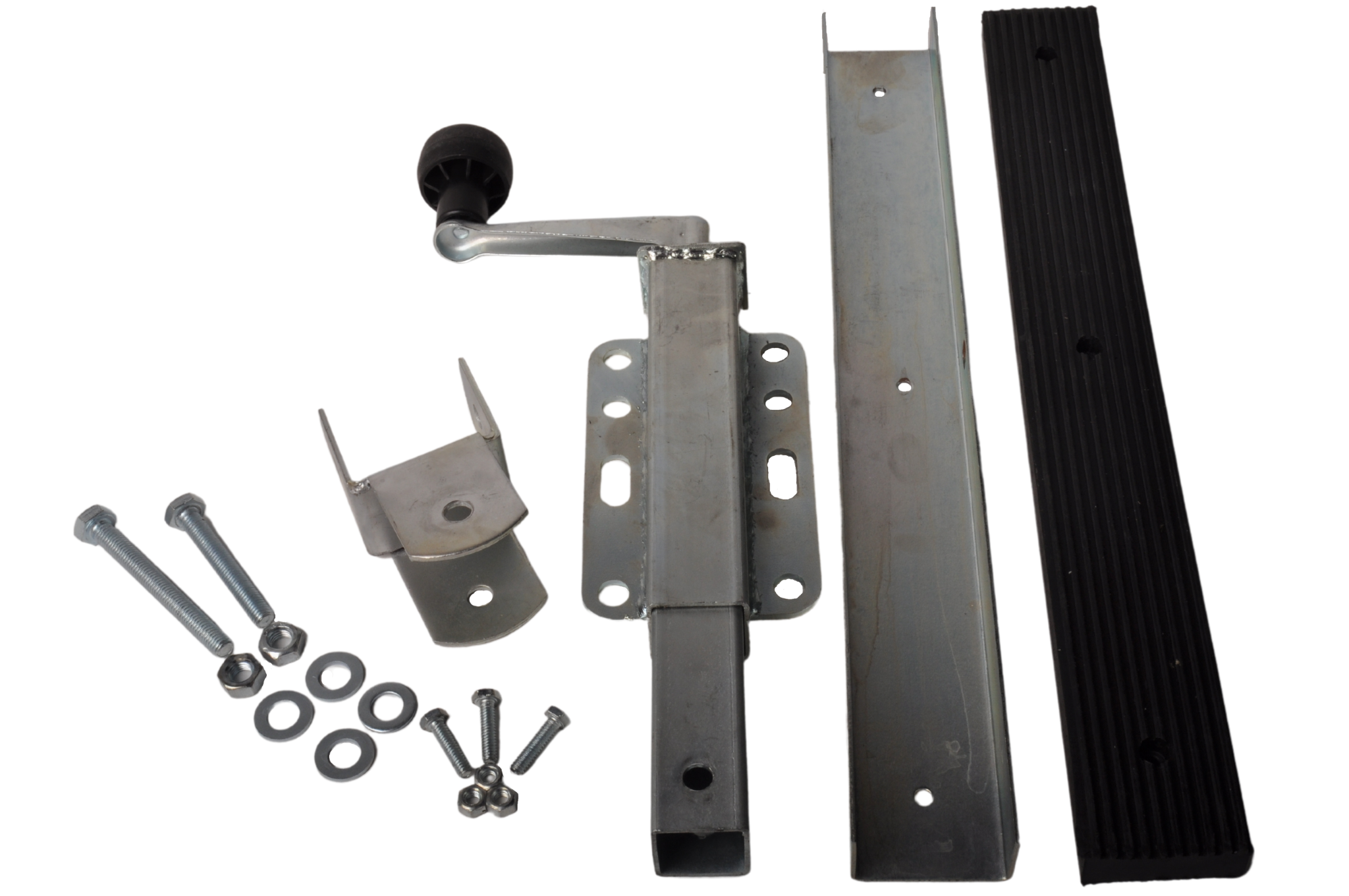 Kielstütze verstellbar mit Gummiseitenstütze - drehbar - inklusive Bootskissen - Set