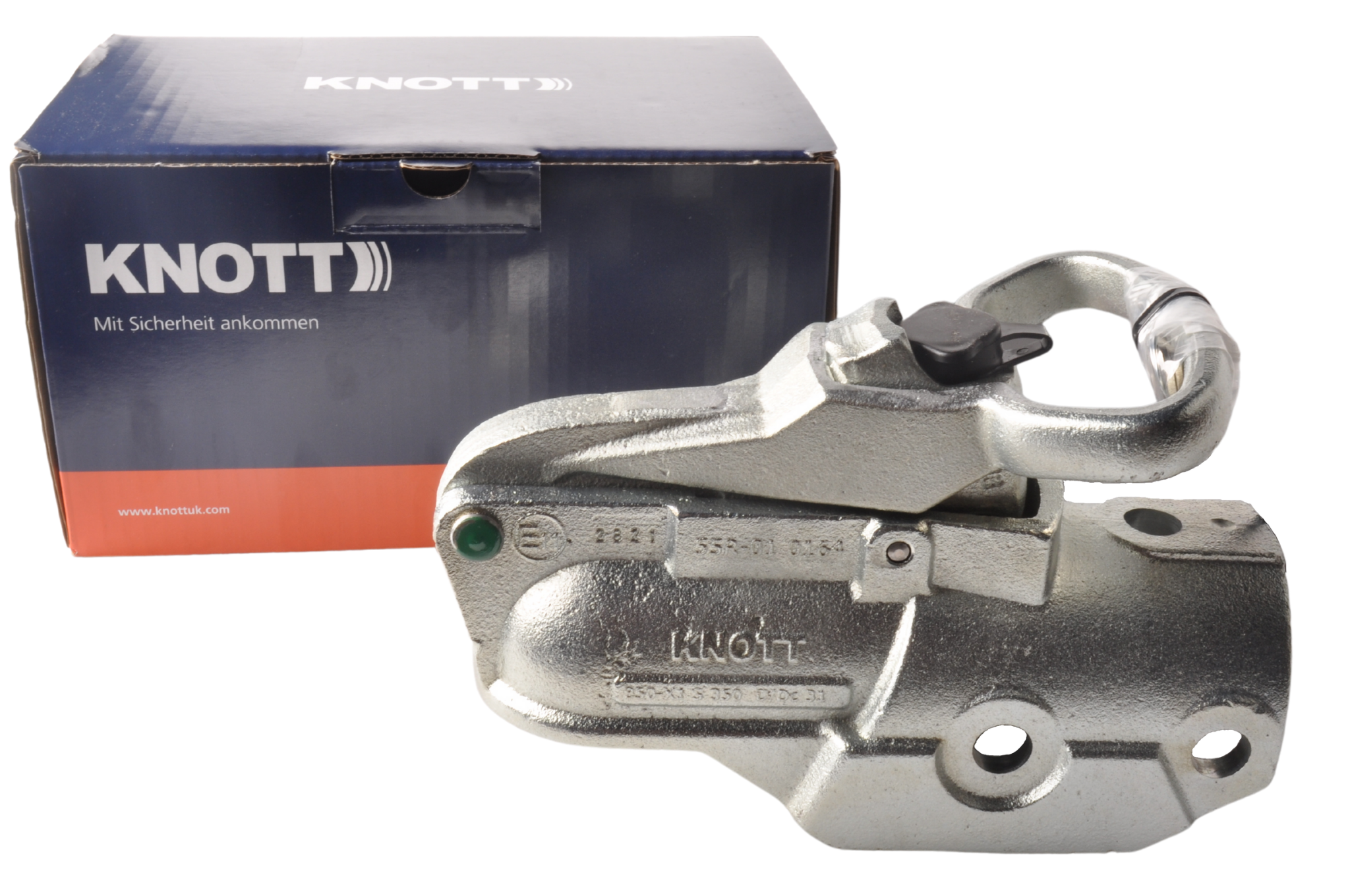 Knott AV50 - rund 60 mm - 3500 kg - gebremste Kupplung mit integriertem Schloss