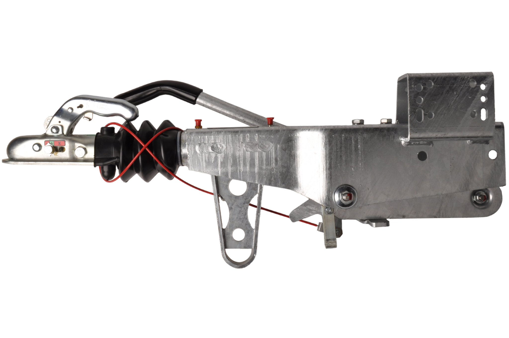 Auflaufbremse KRV20A (2000kg) Deichsel mit Rohrprofil 100mm mit Konsole für Stützrad
