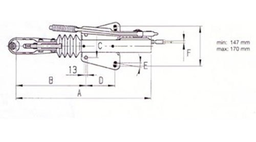 AL-KO Auflaufbremse 60S/2 - 750 kg maximale Anhängelast - V-Deichselanschluss