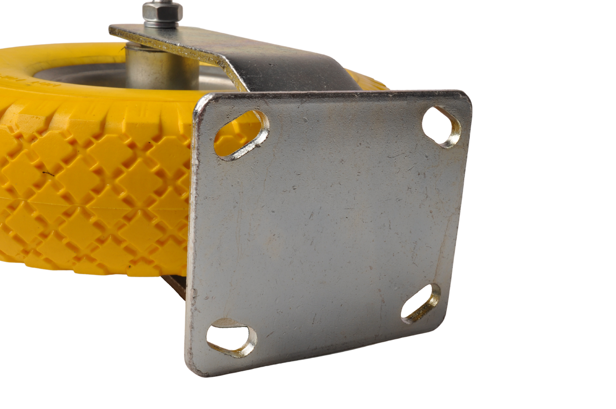 Bockrolle PU 3.00-4 - 80 kg - Gesamthöhe: 300 mm
