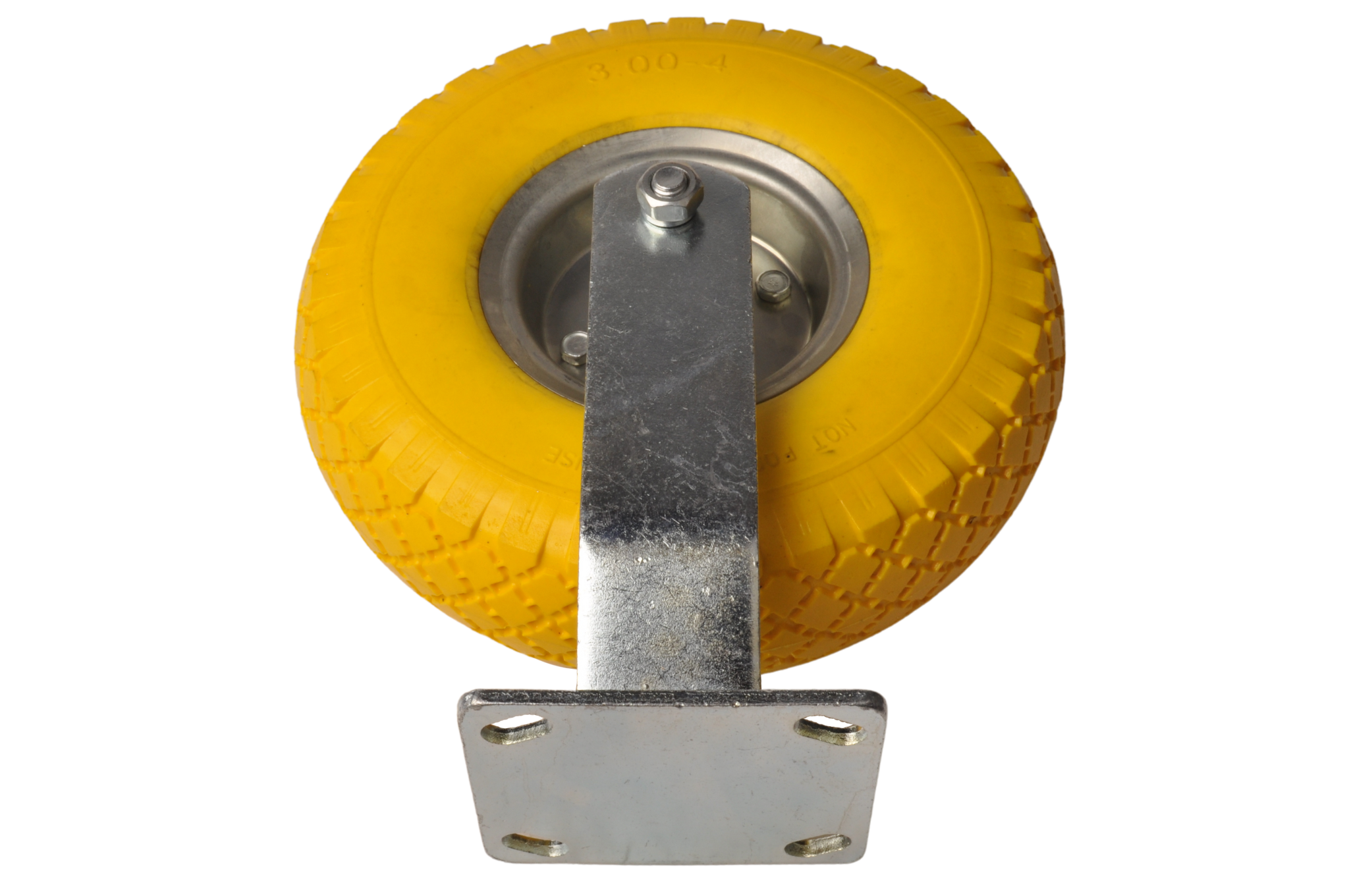 Bockrolle PU 3.00-4 - 80 kg - Gesamthöhe: 300 mm