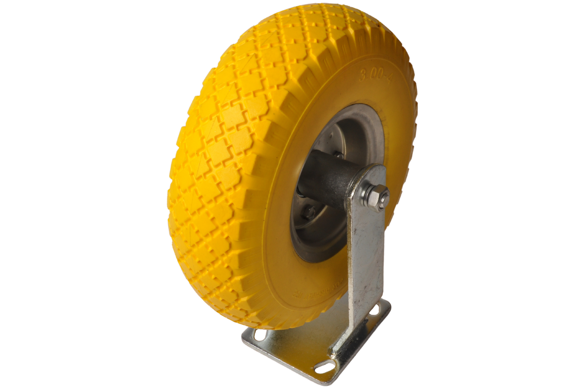 Bockrolle PU 3.00-4 - 80 kg - Gesamthöhe: 300 mm
