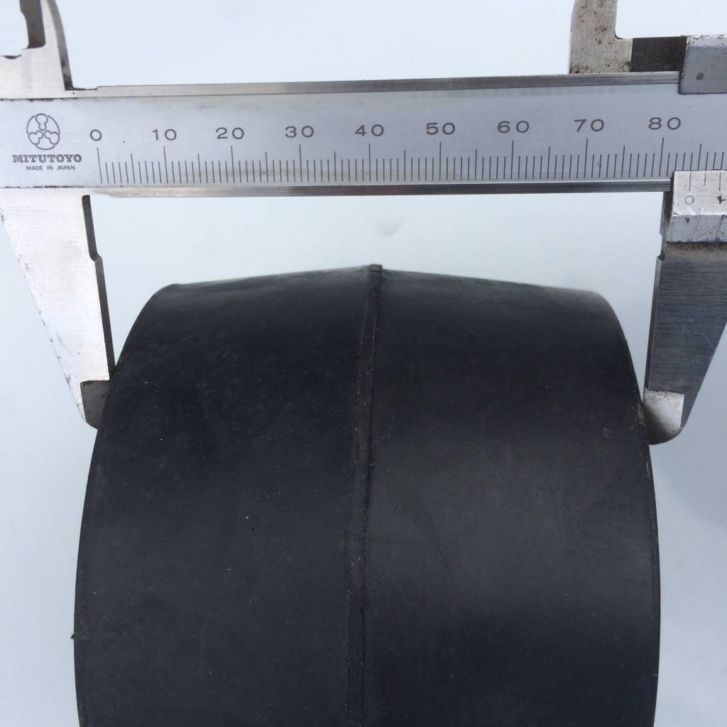 115x86 mm Kielrolle schwarz 22 mm Nabendurchmesser