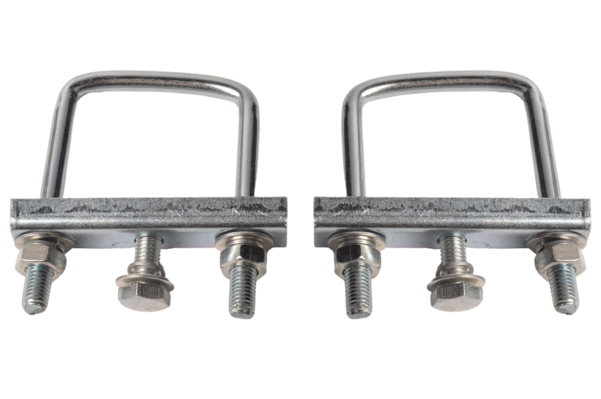 Deichselklemmen für Stützradklemme Vierkant (48 mm) für Rohr 60 mm ( 2 Stück)
