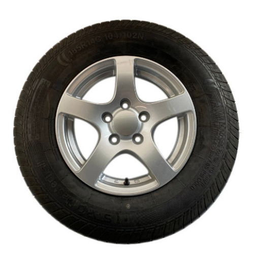 Lose 14 Zoll Felge für Anhänger - 5.5Jx14 (5x112) 900 kg - ET30 - silber