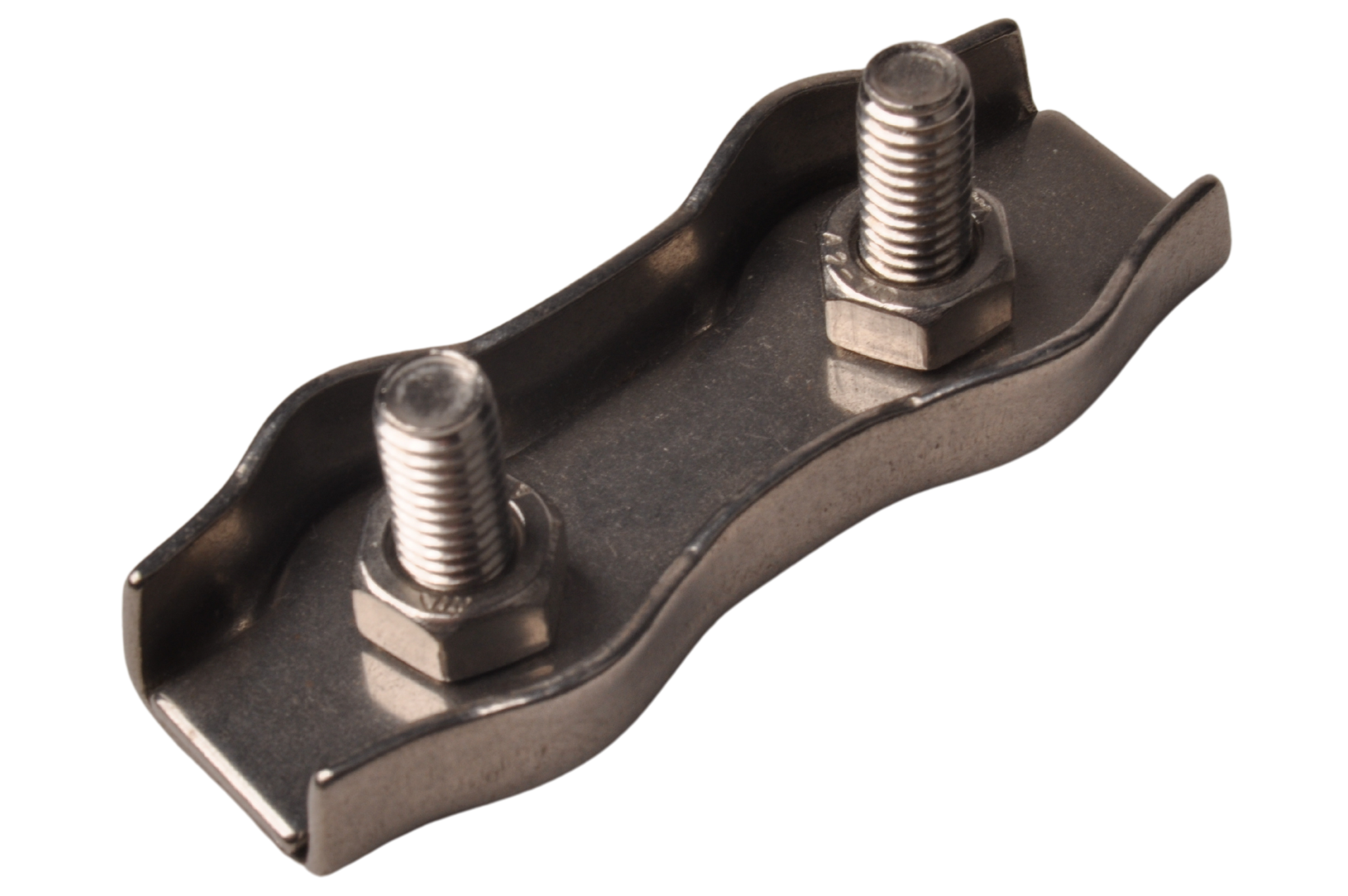 Duplex-Klemme aus rostfreiem Stahl für Stahldraht (6mm)