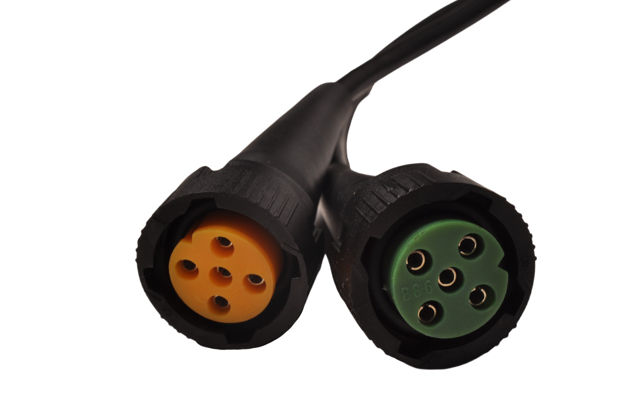 Aspock Kabelsätze - 5 Meter - 7-polig - 2x 5-poliger Stecker - Abzweigung.  - Anhängershop