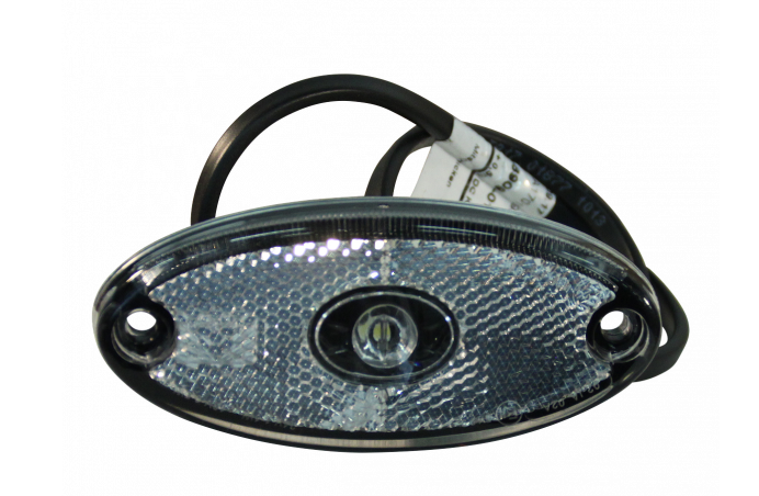 Aspock Flatpoint 2 - weiße Markierungsleuchte - Steckeranschluss LED -  Anhängershop