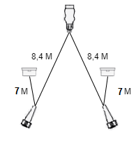 Aspöck Hauptkabel - 8,4 Meter lang - 13-polig - mit 8-poligen Steckern - inklusive vormontierter Umrisssleuchten - Plug&Play