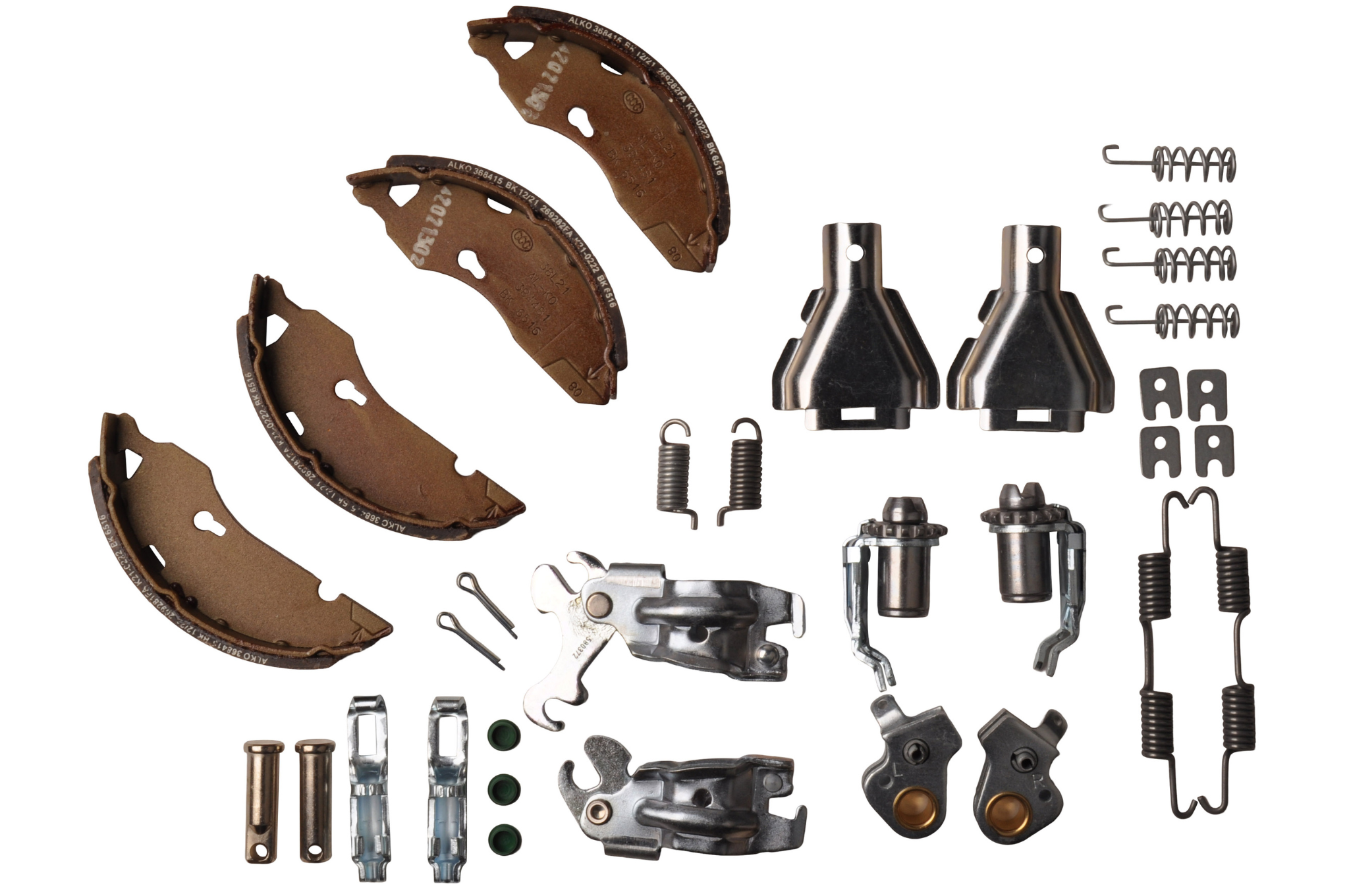 Original AL-KO Bremsbelag - 160x35 - Bremstyp 1635, 1636, 1636G und 1637 - kompletter Innenmechanismus