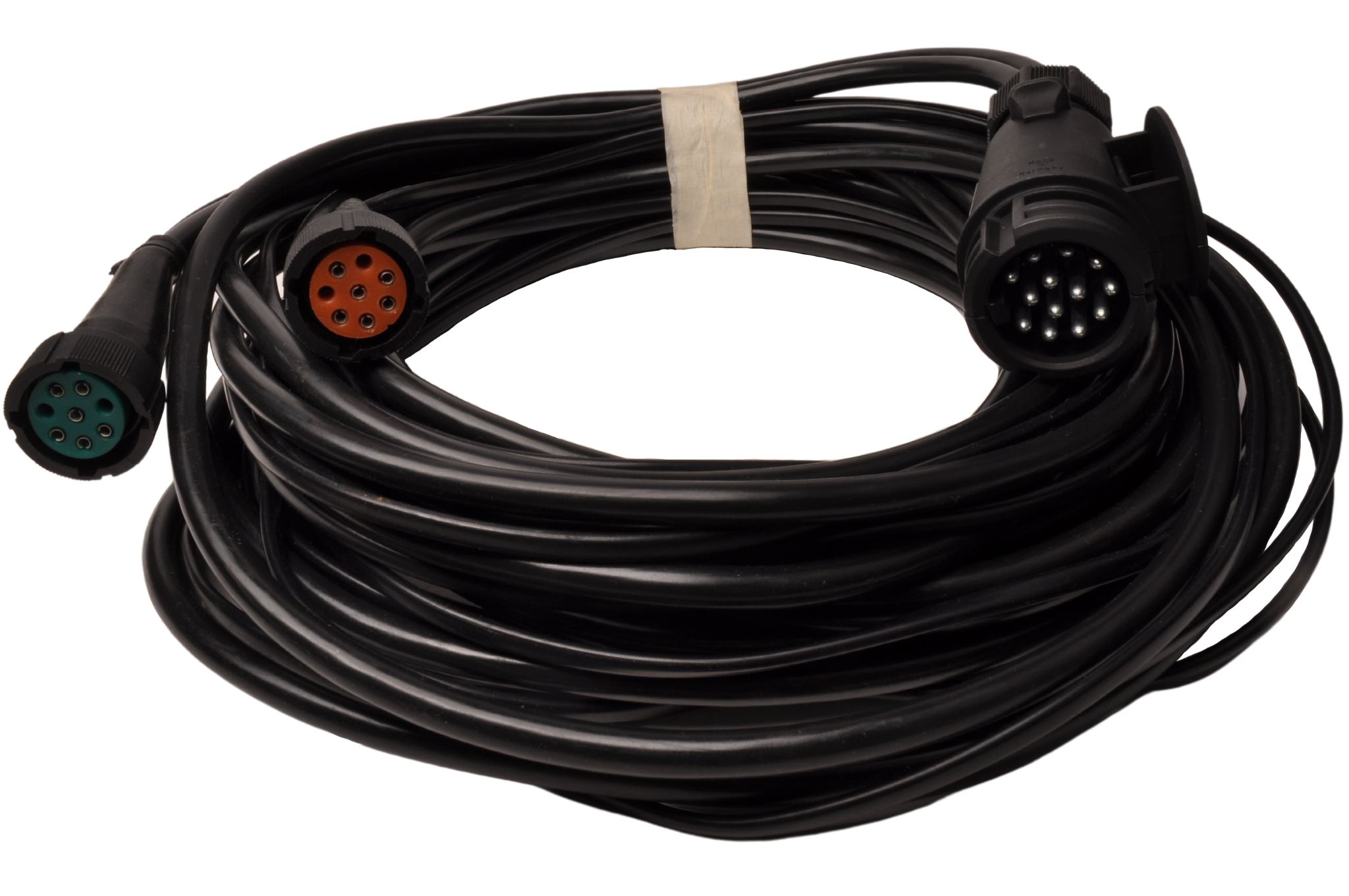 Aspöck Hauptkabel - 8 Meter lang - 13-polig - mit 2x 8-poligem Stecker - inklusive Abzweigungen für Begrenzungsleuchten