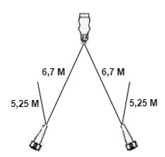 Aspock Hauptkabel - 6,7 Meter lang - 13-polig - mit 2 x 8-poligem Stecker - inklusive Abzweigungen
