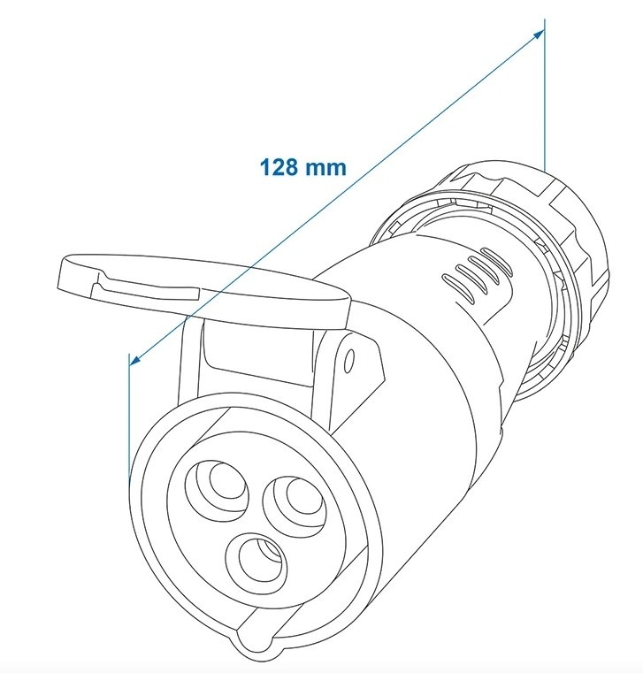 CEE-Gegenstecker 16A - Buchse