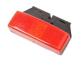 Begrenzungsleuchte rot LED mit Halterung - Anhängershop