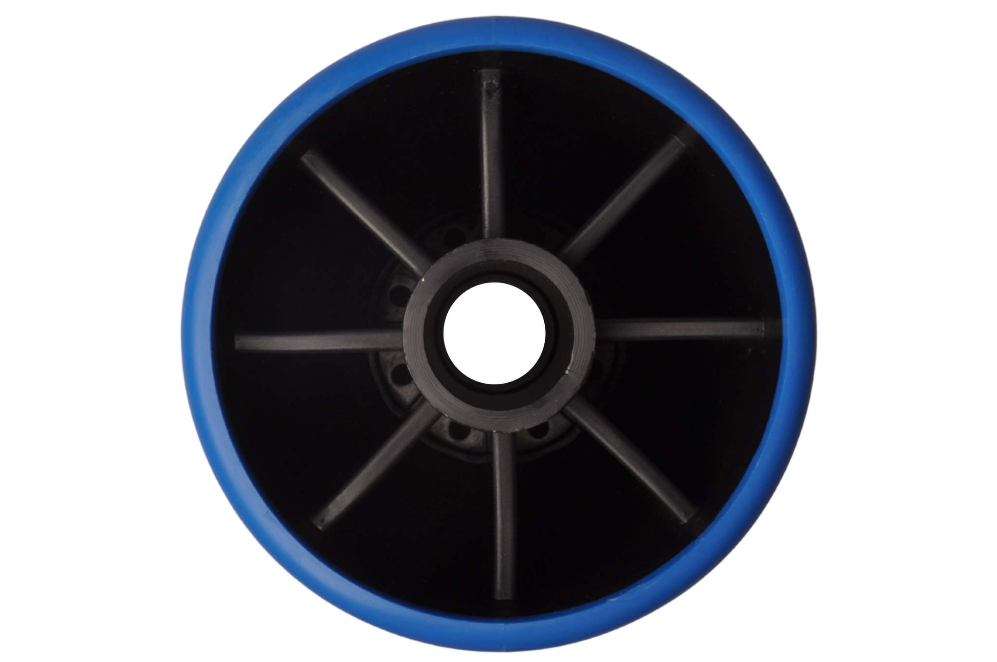 200x85 mm Kielrolle blau 22 mm Nabendurchmesser