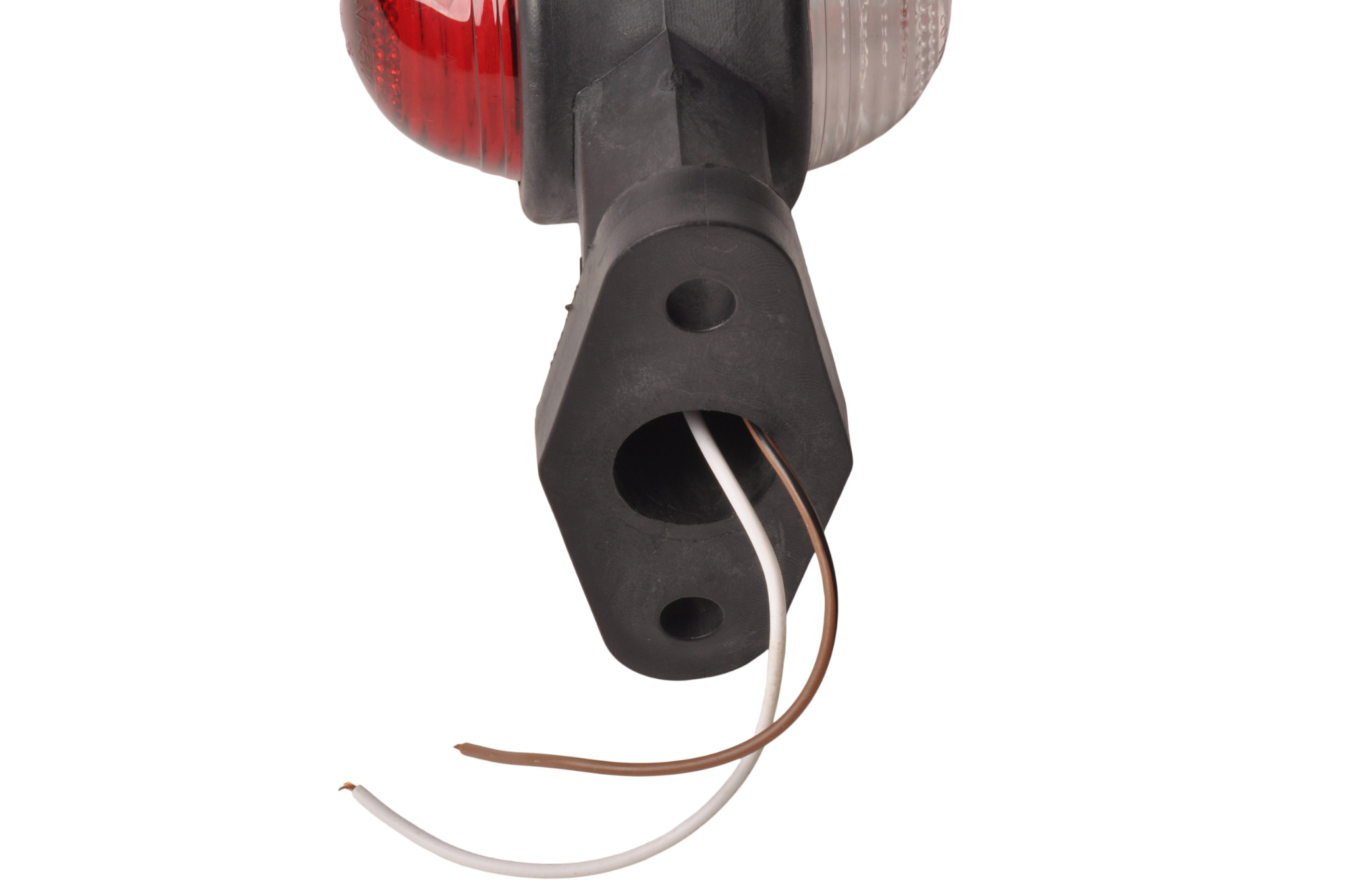 Begrenzungsleuchte rot/weiß 120 mm gerade