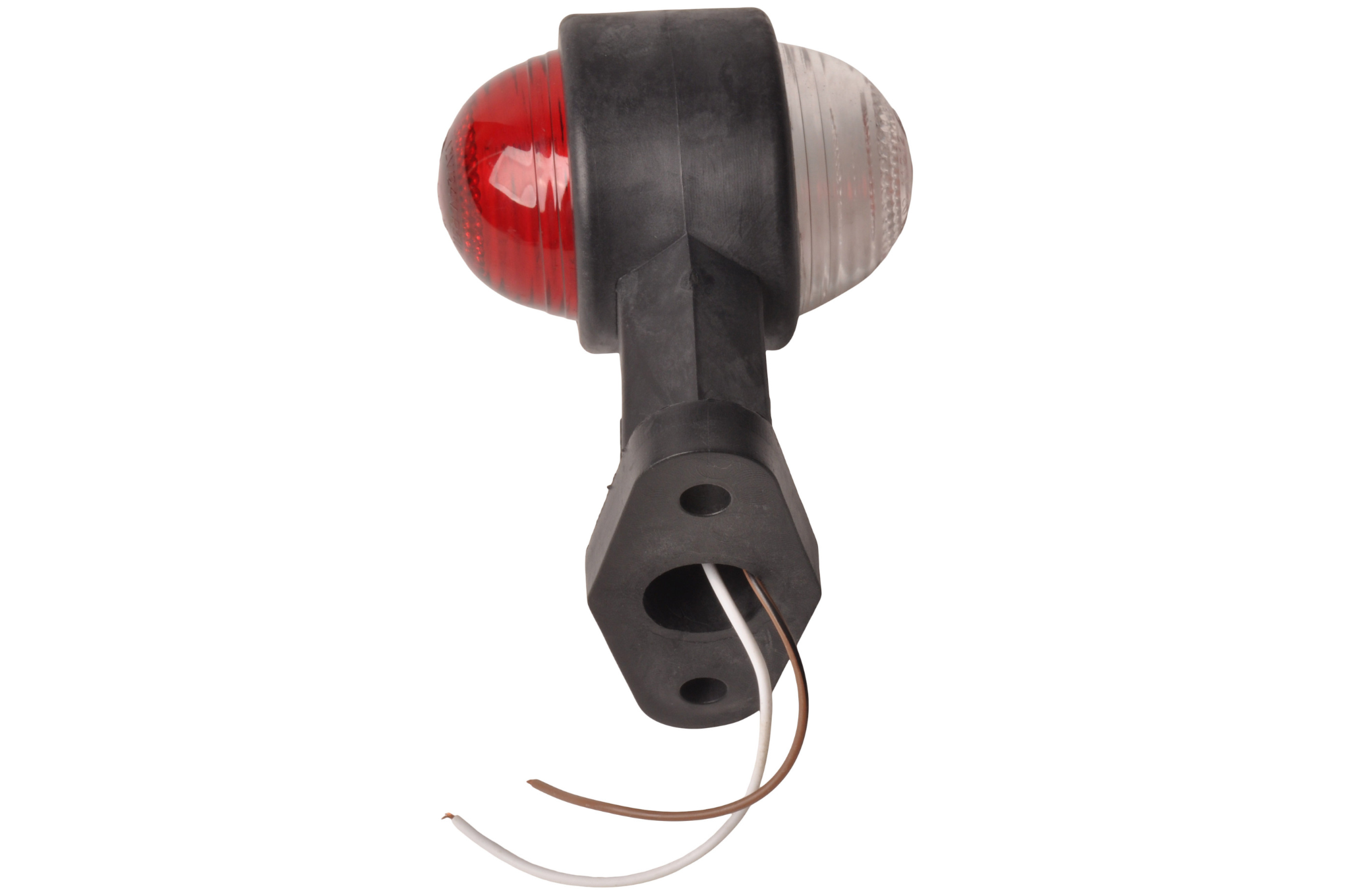 Begrenzungsleuchte rot/weiß 120 mm gerade