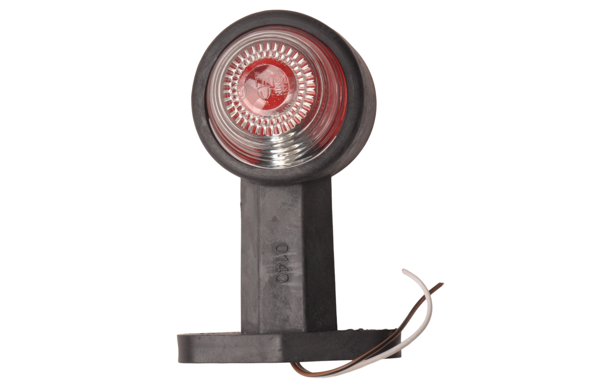 Begrenzungsleuchte rot/weiß 120 mm gerade