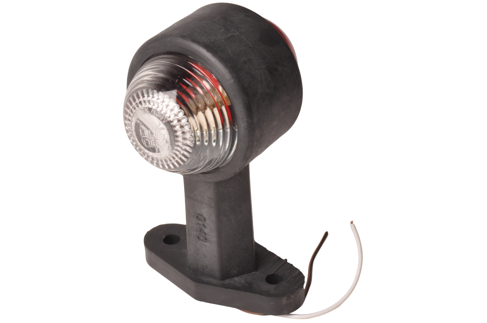 Begrenzungsleuchte rot/weiß 120 mm gerade