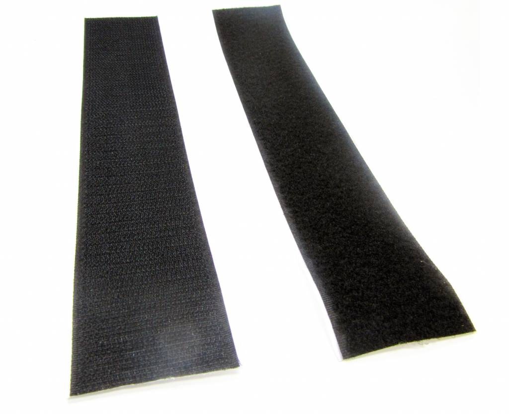 Klettverschluss selbstklebend pro Meter (2 Stück)
