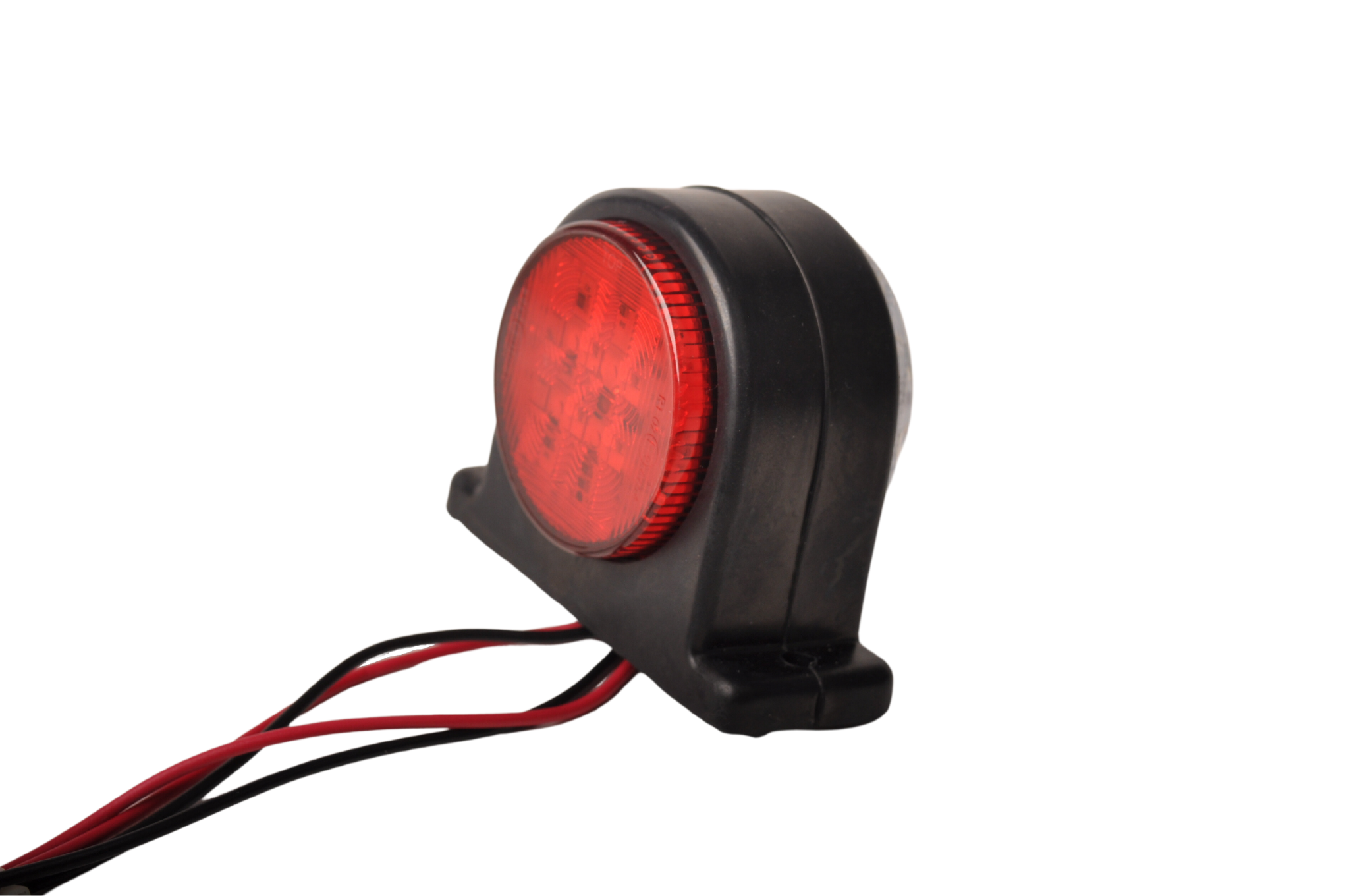 LED-Begrenzungsleuchte rot/weiß 68x62 mm