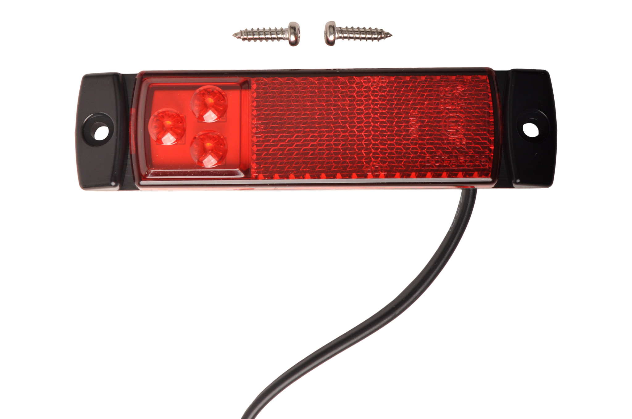 Begrenzungsleuchte rot/weiß LED 12-24v - Anhängershop