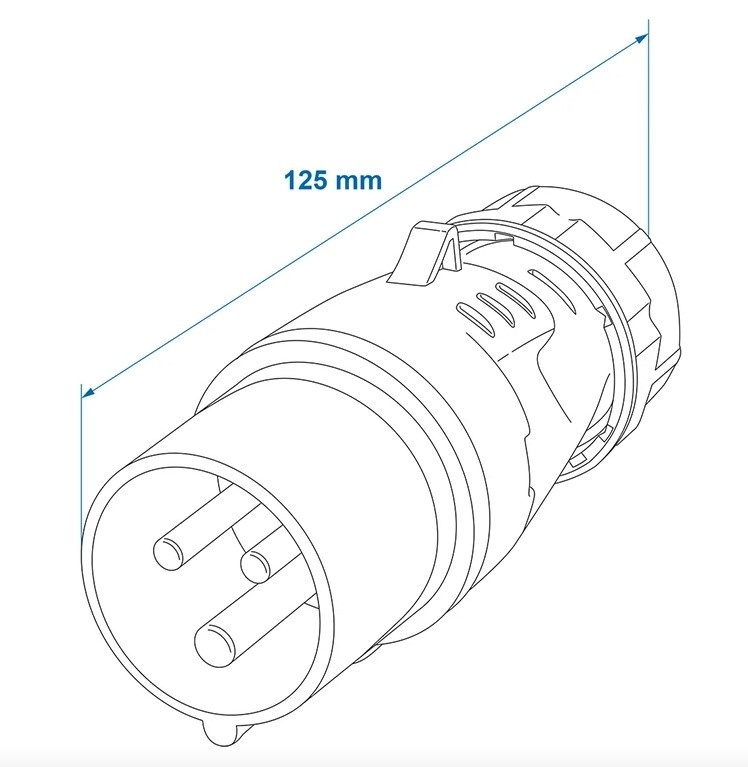 CEE-Stecker 16A - (M)