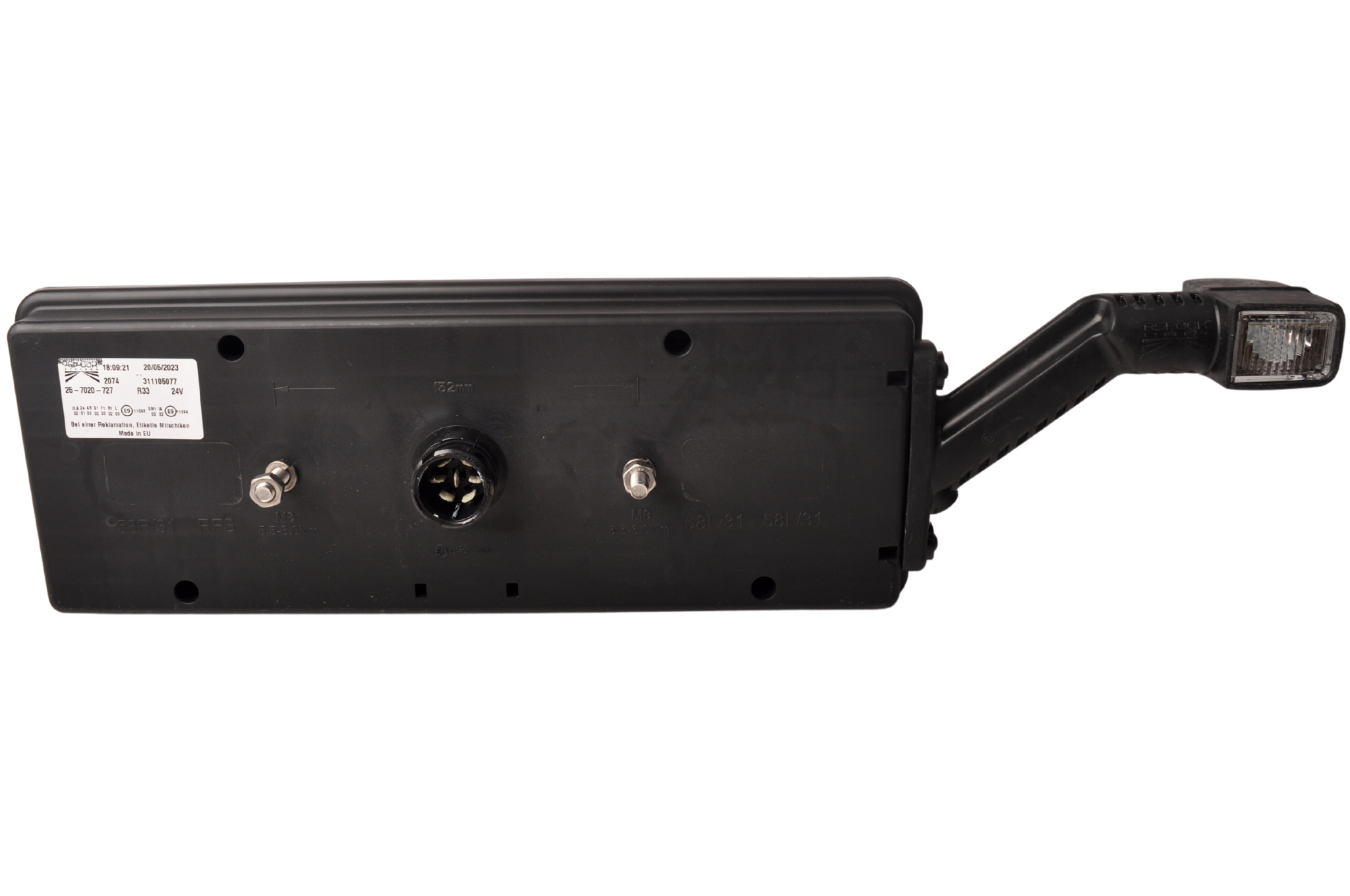 Aspock Europoint 3 LED Rücklicht - links - 24V - ASS2 7-poliger Stecker - inklusive Positionsleuchten