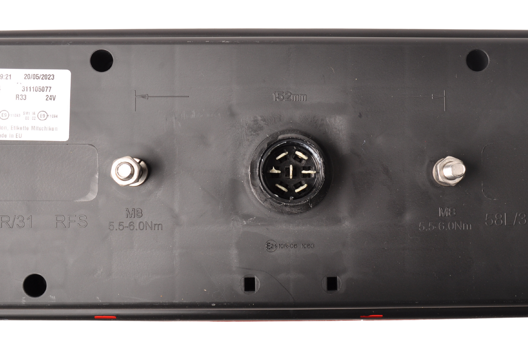 Aspock Europoint 3 LED Rücklicht - links - 24V - ASS2 7-poliger Stecker - inklusive Positionsleuchten