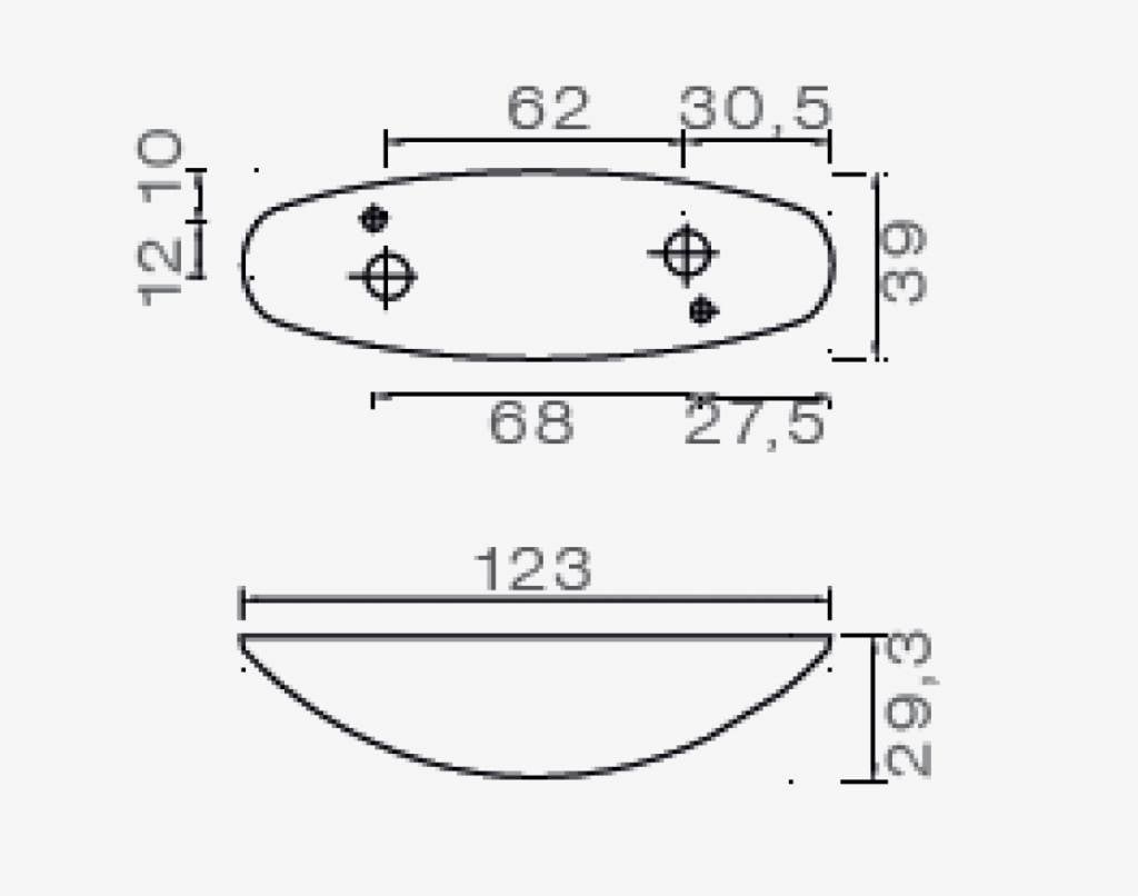 Flexipoint 2 Markierungsleuchte rot/weiß - 250 cm Kabel