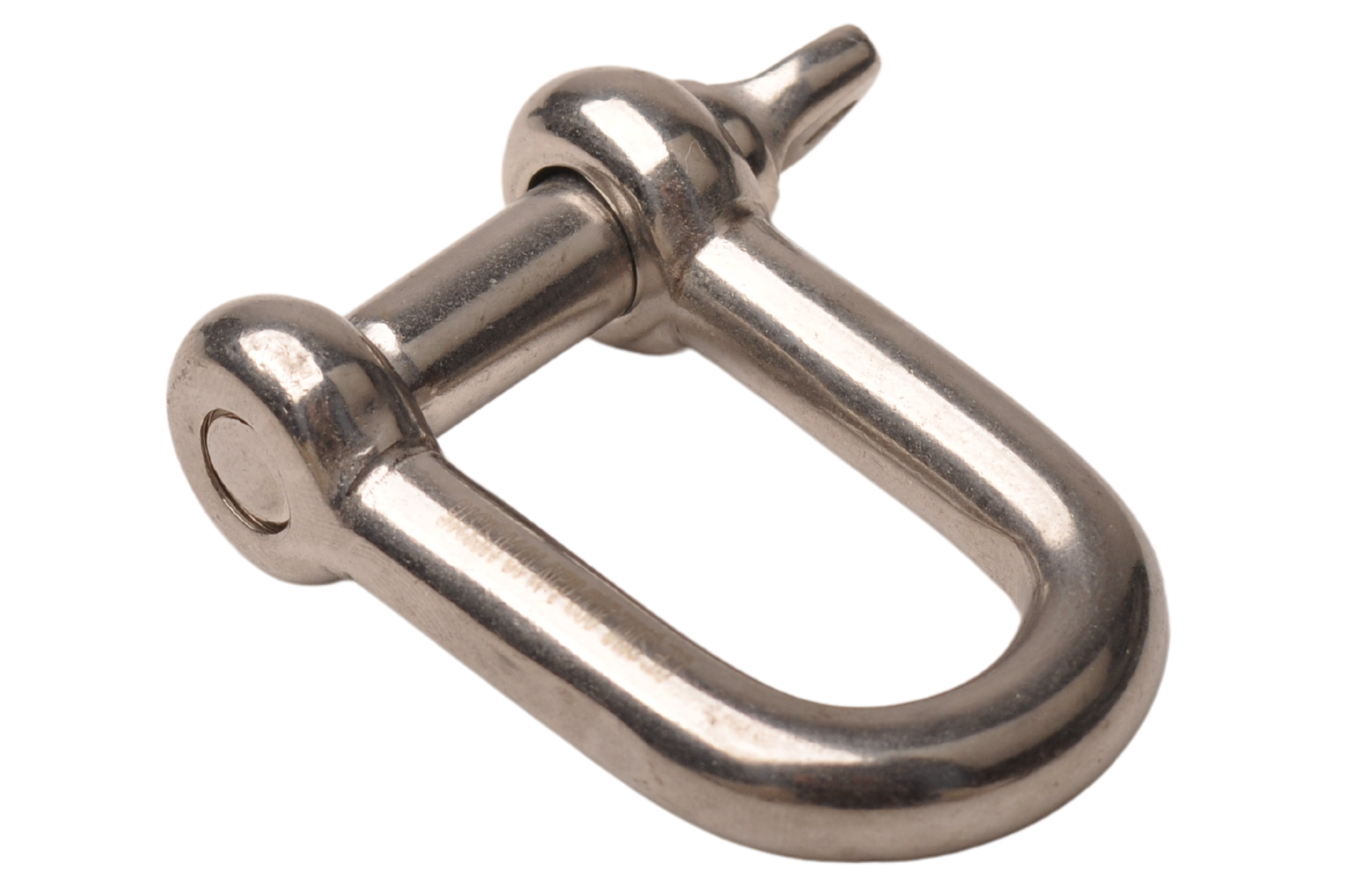 Messing D-Ring Schäkel 4er Set - 6mm Innen, 20x15mm