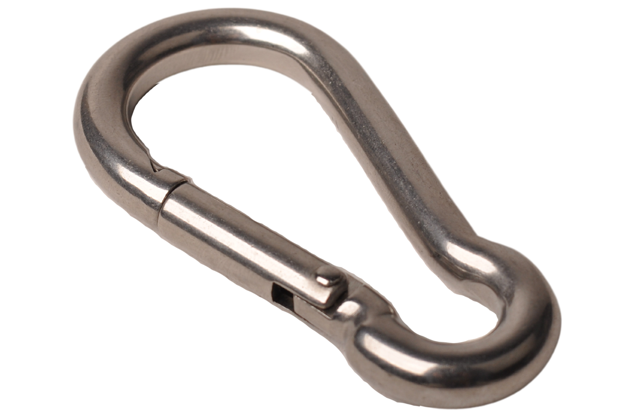 Karabinerhaken aus Edelstahl 80x8 mm - Ösendurchmesser 12 mm