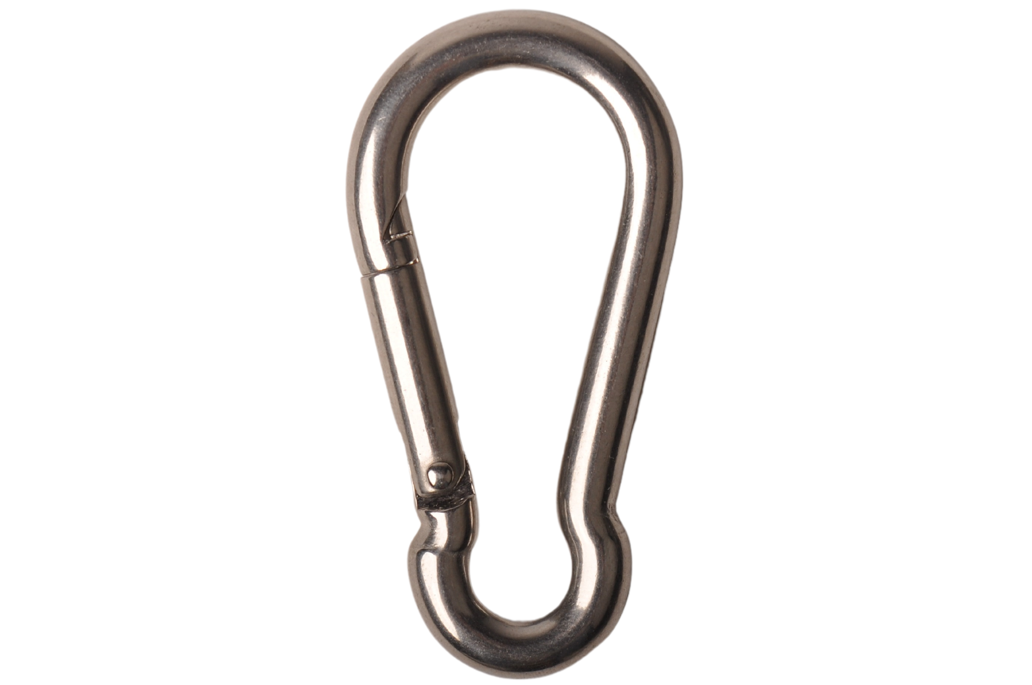 Karabinerhaken aus Edelstahl 80x8 mm - Ösendurchmesser 12 mm
