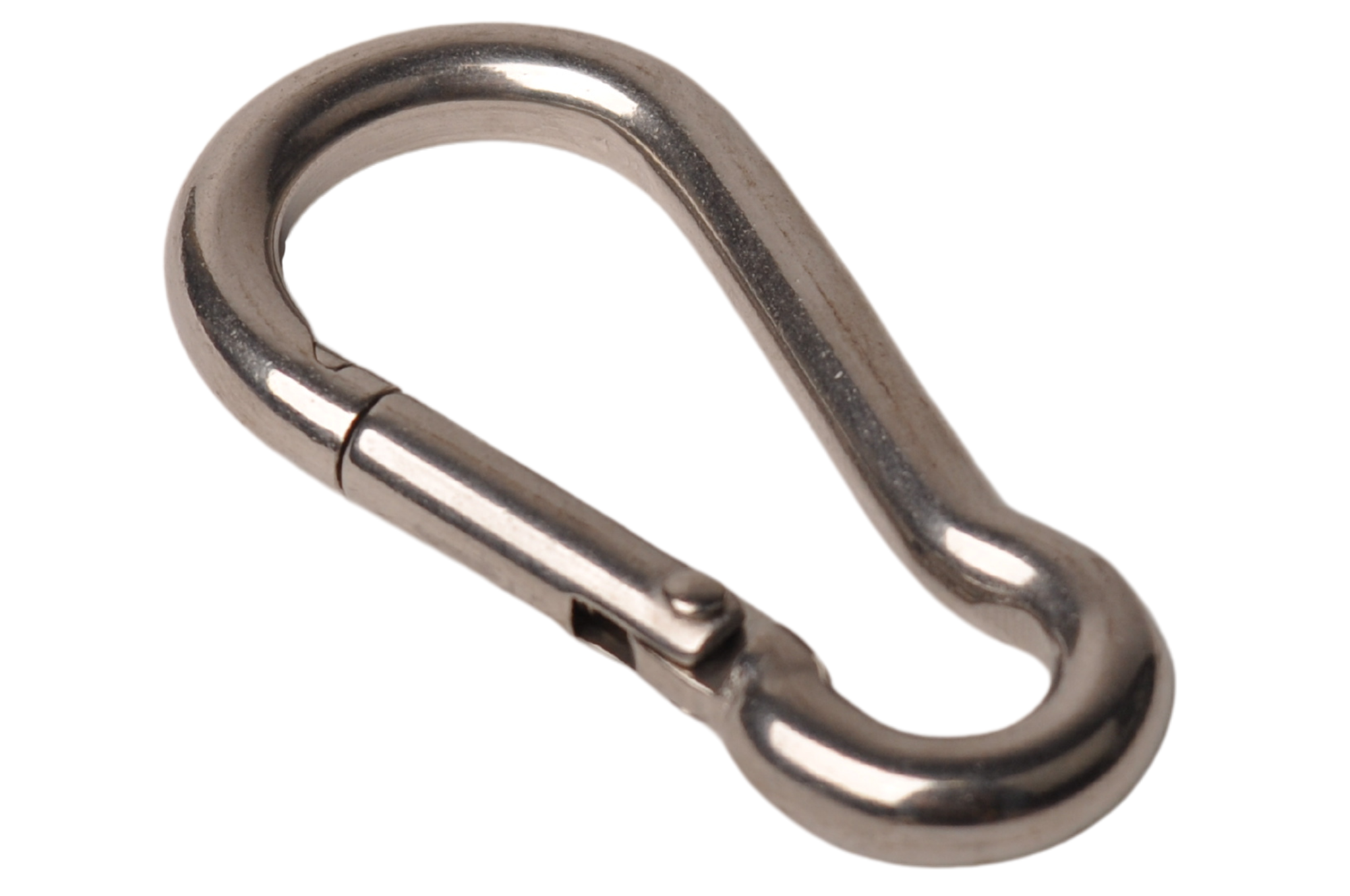 Karabinerhaken aus Edelstahl 60x6 mm - Ösendurchmesser 9 mm