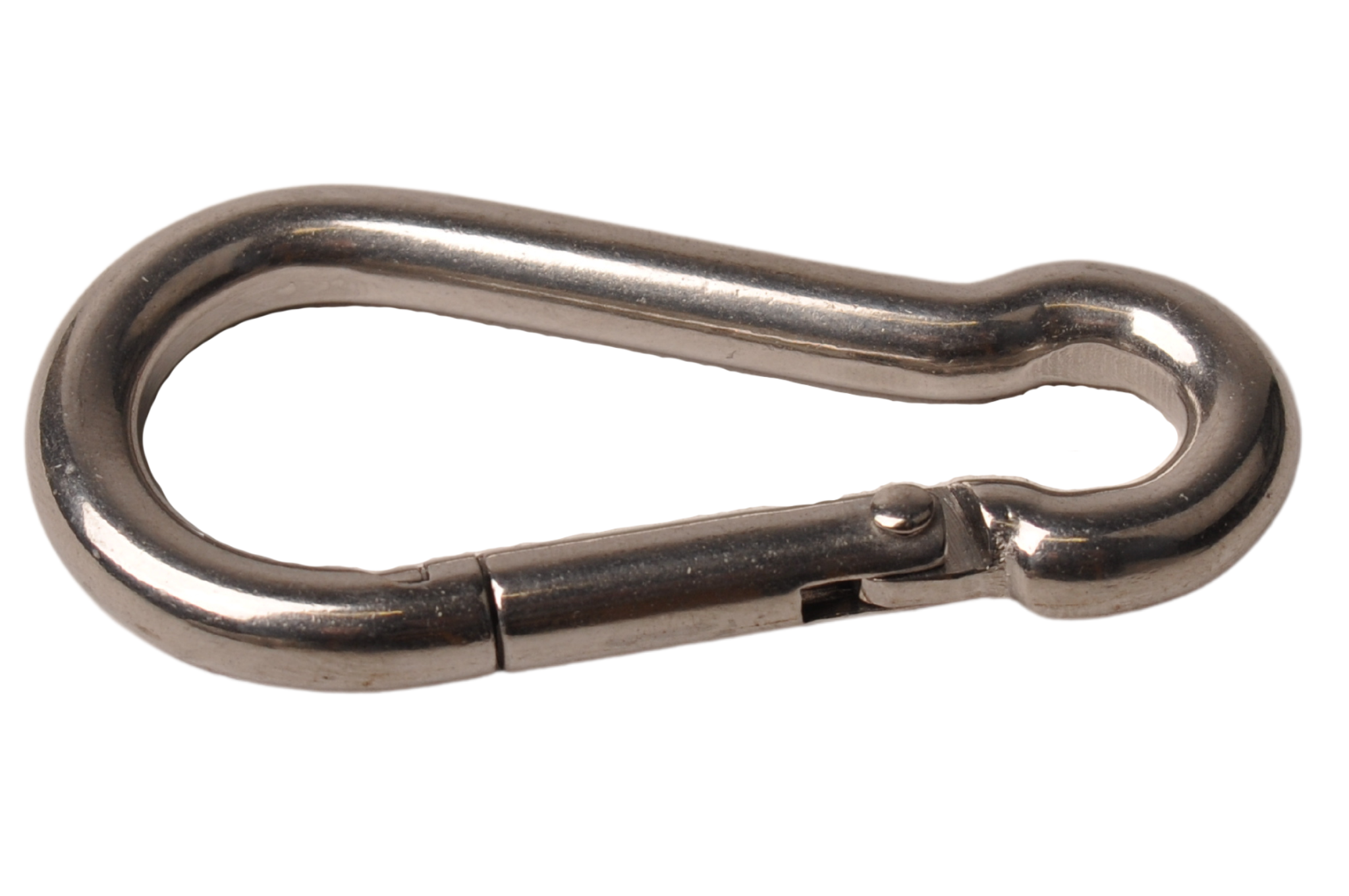 Karabinerhaken aus Edelstahl 60x6 mm - Ösendurchmesser 9 mm
