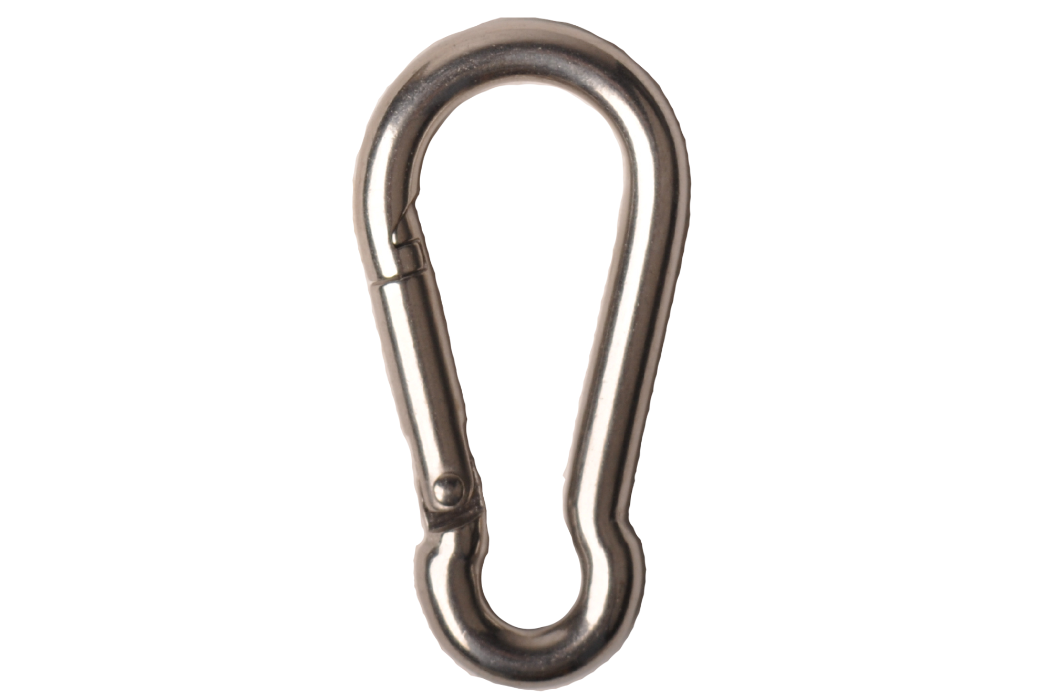 Karabinerhaken aus Edelstahl 60x6 mm - Ösendurchmesser 9 mm